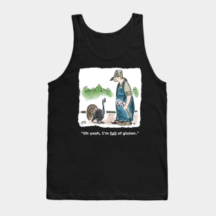 Funny Thanksgiving turkey cartoon Tank Top